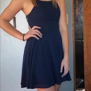 Navy blue sundress